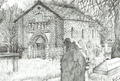 Alte Kirche, Prestbury, 2009 von Vincent Alexander Booth