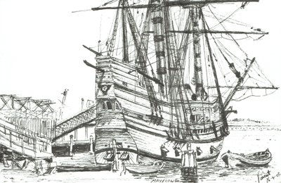 Die Mayflower, Plymouth, Massachusetts. 2003 von Vincent Alexander Booth