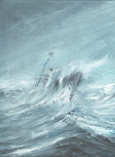 USS Hull verloren im Pazifik-Typhoon am 18. Dezember 1944, 2019 von Vincent Alexander Booth