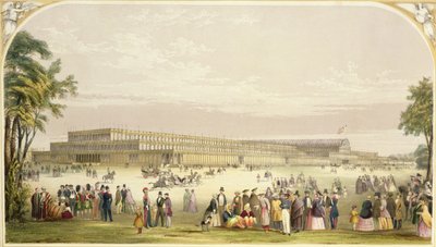 Große Ausstellung, 1851: Ansicht des Gebäudes entworfen von Joseph Paxton, Architekt von Vincent Brooks
