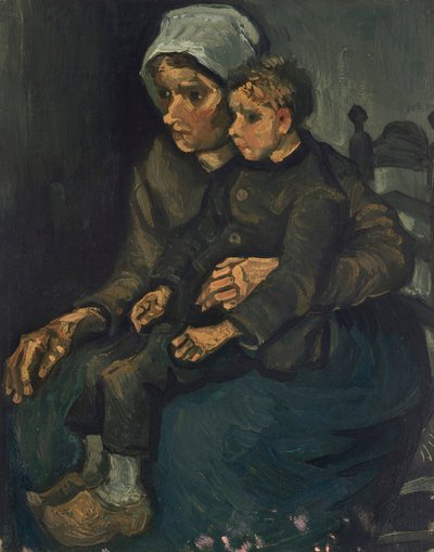 Bäuerin mit Kind auf dem Schoß, 1885 von Vincent van Gogh