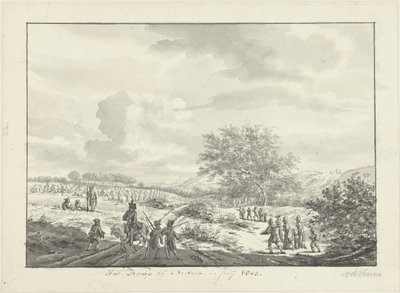 Militärlager in den Dünen bei Overveen im Juli 1803 von Vincent Jansz. van der Vinne