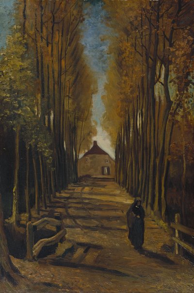 Pappelallee im Herbst von Vincent van Gogh