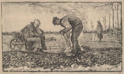 Verbrennen von Unkraut von Vincent van Gogh