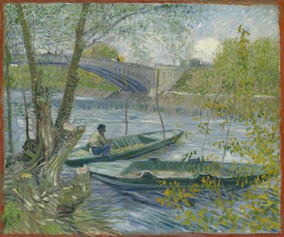 Fischen im Frühling, die Pont de Clichy Asnières, 1887 von Vincent van Gogh