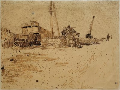 Lagergelände der Eisenbahn von Vincent van Gogh
