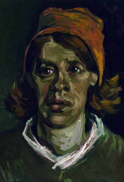 Porträt einer Bäuerin mit roter Haube von Vincent van Gogh