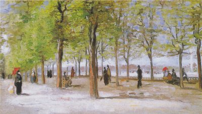 Terrasse in den Luxemburg-Gärten von Vincent van Gogh