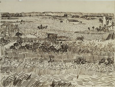 Die Ernte in der Provence für Émile Bernard, 1888 von Vincent van Gogh