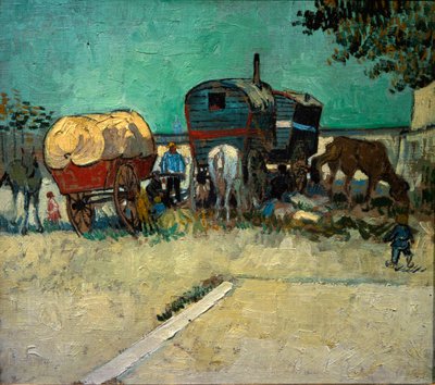 Anhänger, Bohème-Lager in der Nähe von Arles von Vincent van Gogh