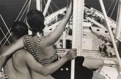 Paar an Bord des Kreuzfahrtschiffs 