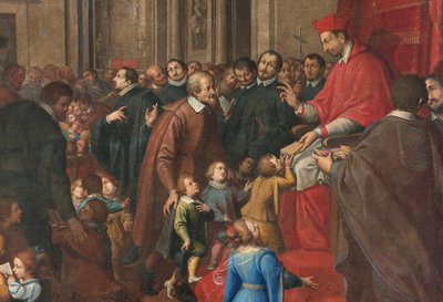 Mailand, Kirche San Francesco da Paola, Fratelli Campi, San Carlo gründet die Schule der christlichen Lehre von Vincenzo and Campi Antonio Campi