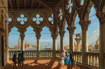 Blick auf das Bacino di San Marco von der Loggia des Palazzo Ducale, Venedig von Vincenzo Chilone
