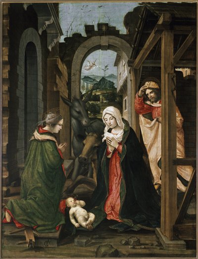 Geburt Christi mit der heiligen Katharina von Alexandria von Vincenzo Civerchio