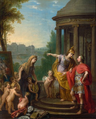 Allegorie auf die Übertragung der kaiserlichen Galerie in das Belvedere von Vinzenz Fischer