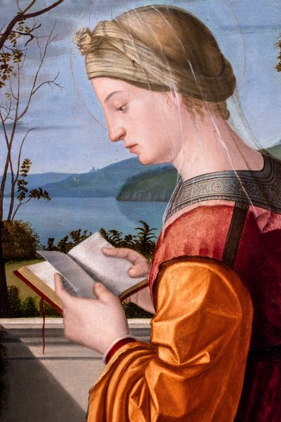 Die Jungfrau beim Lesen, um 1505-1510 von Vittore Carpaccio