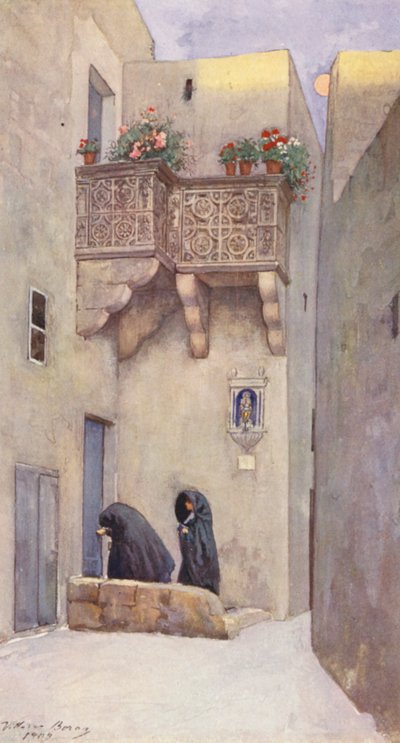 Malta: Abend in Victoria, Gozo von Vittorio Boron