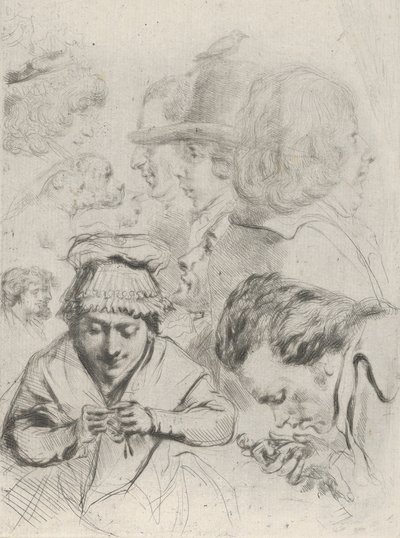 Le Citoyen Aubourg, Mme Aubourg und ihre Familie, ca. 1795-1805 von Vivant Denon