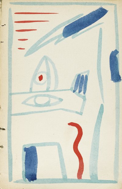 Illustration für Die Stutenmilch von David Burlyuk und anderen, 1914 von Vladimir Davidovich Burliuk