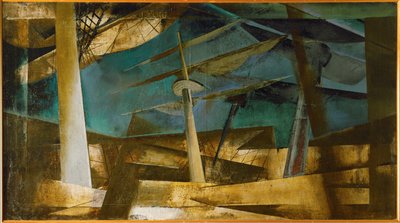 Bühnenbild für Richard Wagners Der fliegende Holländer von Vladimir Evgrafovich Tatlin