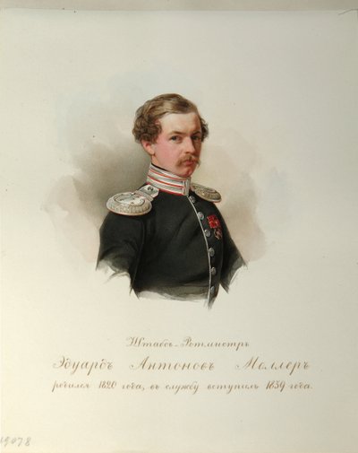 Porträt von Eduard Antonovich Moller (1846-1849) von Vladimir Ivanovich Hau