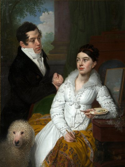 Porträt von Prinzessin Alexandra und Prinz Aleksey Lobanov-Rostovsky, 1814 von Vladimir Lukich Borovikovsky