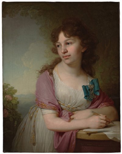 Porträt von Prinzessin Jekaterina Alexejewna Dolgorukowa 1781-1860, geborene Gräfin Wassiljewa, 1798 von Vladimir Lukich Borovikovsky