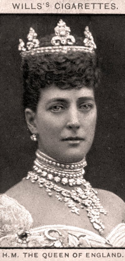 Ihre Majestät die Königin von England, 1908 von WD and HO Wills