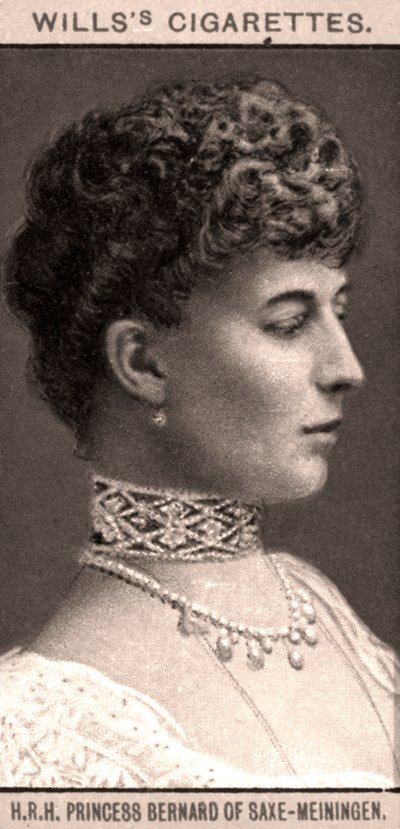 Ihre Königliche Hoheit Prinzessin Bernhard von Sachsen-Meiningen, 1908 von WD and HO Wills