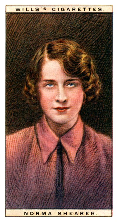Norma Shearer 1902-1983, Oscar-prämierte kanadisch-amerikanische Schauspielerin, 1928 von WD and HO Wills