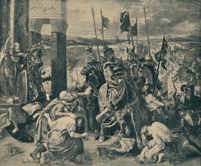 Kreuzritter betreten Konstantinopel, 1840, 1935 von WF Mansell