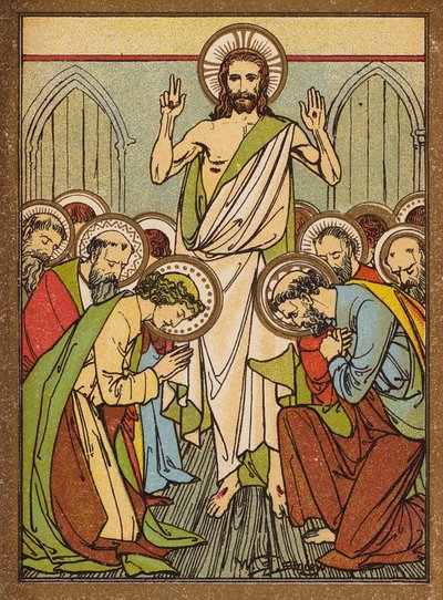 Jesus erscheint den Aposteln in Jerusalem von W.S. Stacey