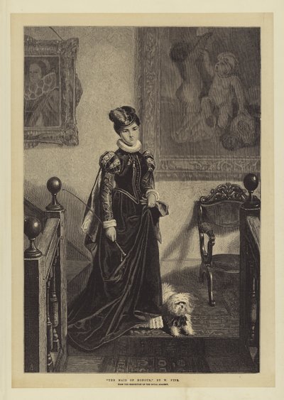 Die Ehrendame, aus der Ausstellung der Royal Academy von W. Fyfe