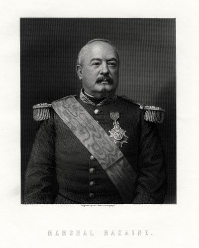 Achille François Bazaine, Marschall von Frankreich, 19. Jahrhundert von W. Holl