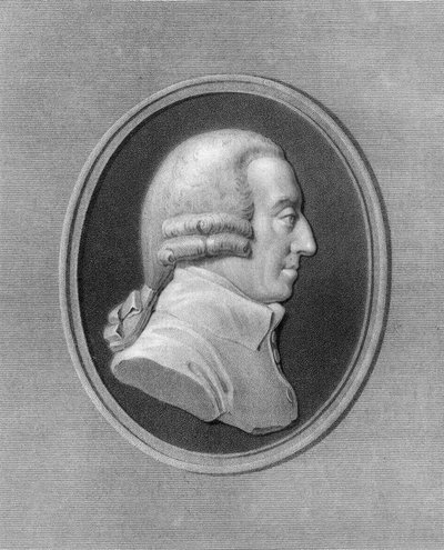 Adam Smith, schottischer Philosoph und Ökonom des 18. Jahrhunderts, 1836 von W. Holl