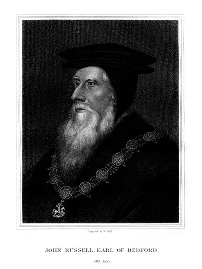 John Russell, 1. Earl of Bedford, englischer königlicher Minister, 1825 von W. Holl