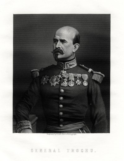 Louis Jules Trochu, französischer Militärführer und Politiker, 19. Jahrhundert von W. Holl