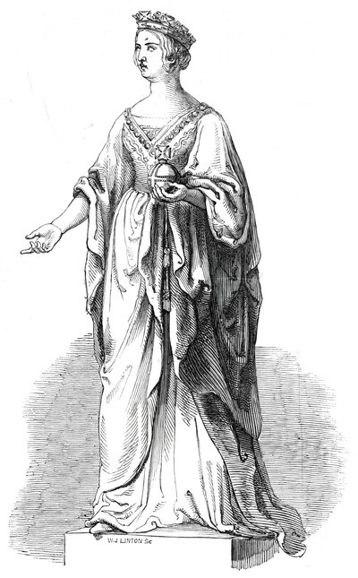 Marmorstatue Ihrer Majestät in der Royal Exchange (1845) von W. J. Linton