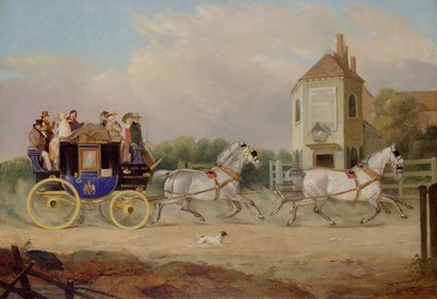 Stourbridge nach Birmingham Royal Mail Coach, 1842 von W. J. Pringle
