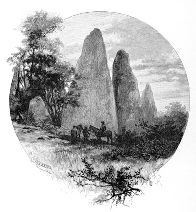 Granitfelsen, Betts Camp, Mount Kosciuszko, New South Wales, Australien, 1886 von W. Macleod