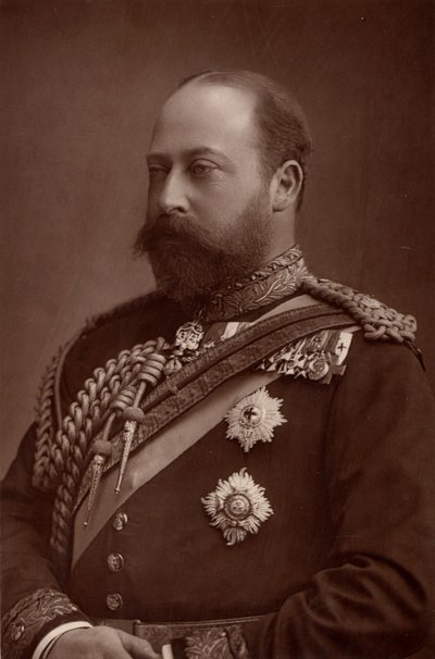 Edward VII (1841-1910), König des Vereinigten Königreichs ab 1901, als er noch Prinz von Wales war von W. and D. (after) Downey