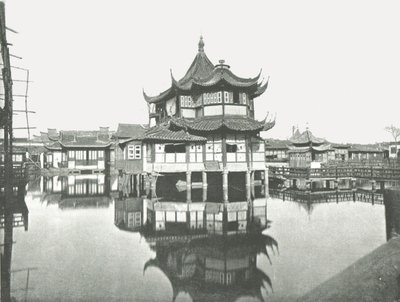 Einer der öffentlichen Teegärten, Shanghai, China, 1895 von W and S Ltd