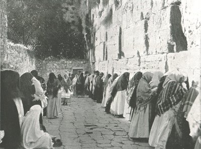 Die Klagemauer, Jerusalem, Palästina, 1895 von W and S Ltd