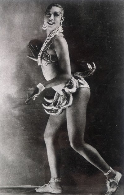 Josephine Baker, gekleidet mit einem Bananengürtel. Fotografie von Lucien Walery (1863-1935) von Walery