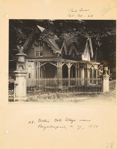 [Gotisches Häuschen in der Nähe von Poughkeepsie, New York] von Walker Evans