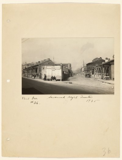 Negerviertel von Savannah von Walker Evans