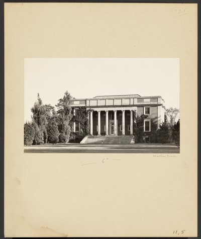 Wheaton College: Die Bibliothek (1923) von Walker Evans