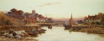 Wootton vom Fluss aus von Walker Stuart Lloyd