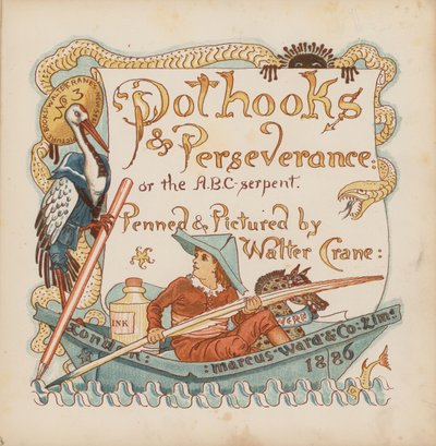 Illustration für Pothooks and Perseverance von Walter Crane von Walter (after) Crane