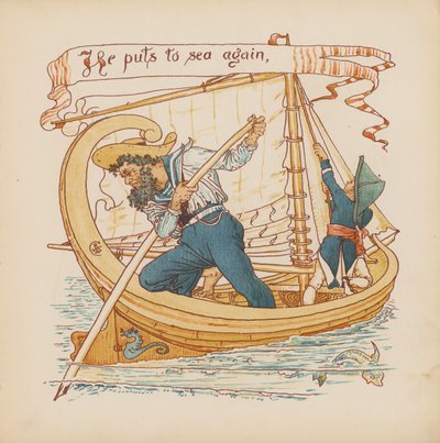 Illustration für Pothooks and Perseverance von Walter Crane von Walter (after) Crane